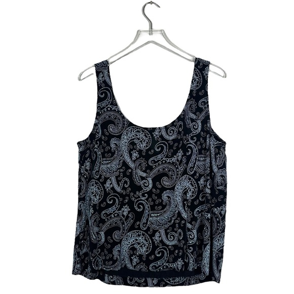 Alex Evenings 2X Black Paisley 2pc Jacket Tank Set Plus Formal Glitter - Picture 13 of 13